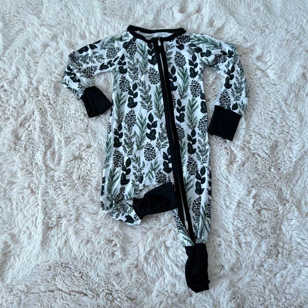 Bamboo Evergreen Forest  Zippy Size 3/6 Months